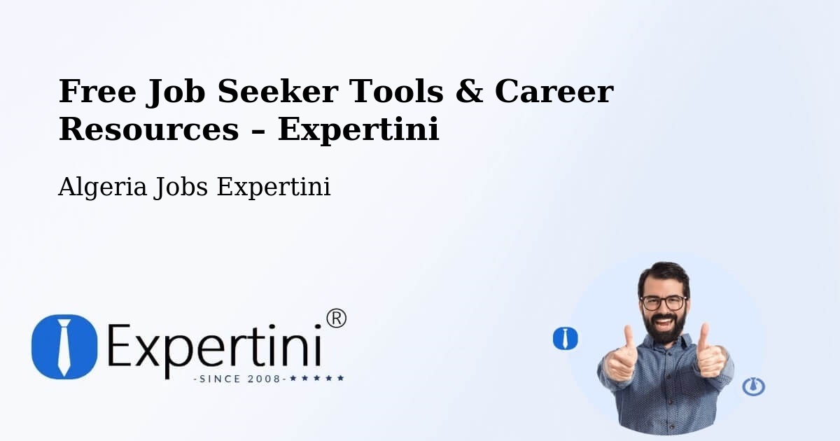 Free Job Seeker Tools & Career Resources – Relizane - Relizane, Algeria Jobs Expertini
